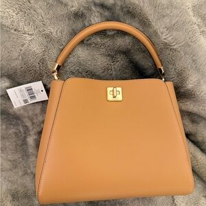 Kate Spade Phoebe Medium Top Handle Satchel in Tiramisu Mousse